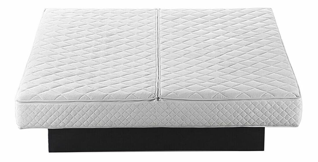 Manželská vodní postel 160 cm Anais (sametová stříbrná) (s roštem a matrací)