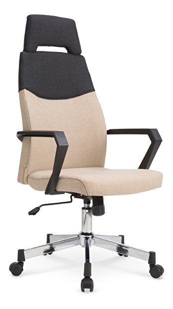 Kancelářská židle Olaf (béžová + černá)