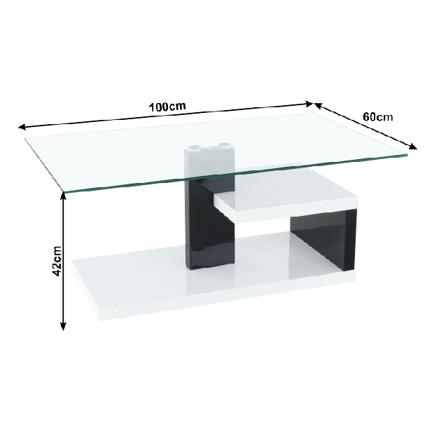 Konferenční stolek Larens (černá) *výprodej