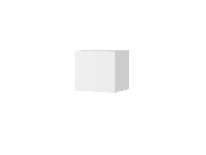 Závěsná skříňka Calabria KWADRAT (bílá matná + lesk bílý)