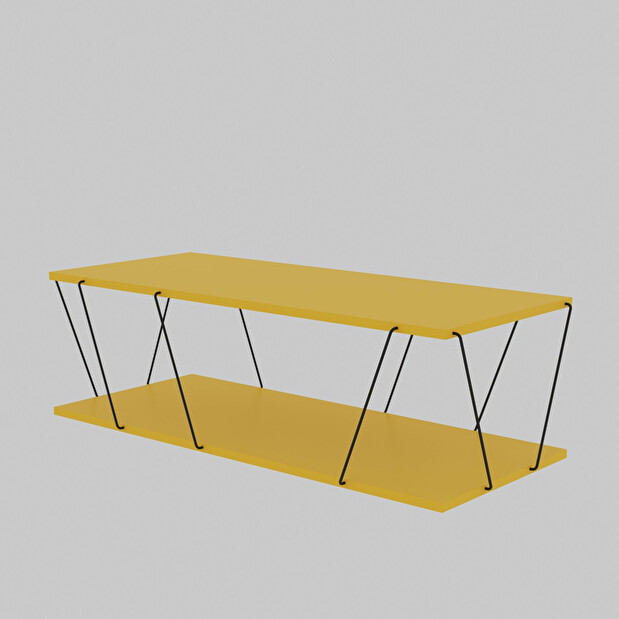 Konferenční stolek Liana (žlutá + černá)