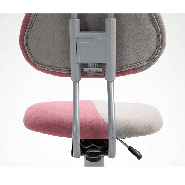 Dětská židle Rachel (šedá + růžová)