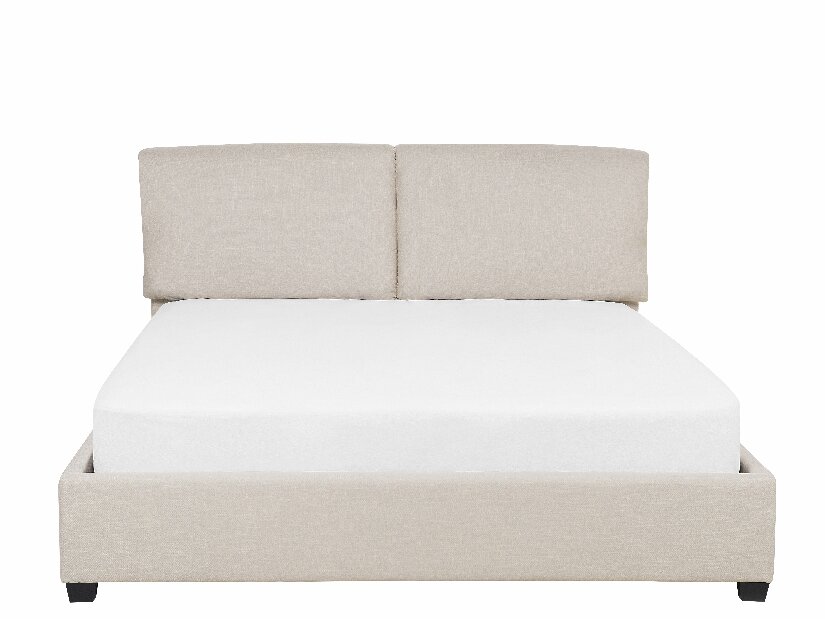 Manželská postel 140 cm BELLA (s roštem) (béžová)