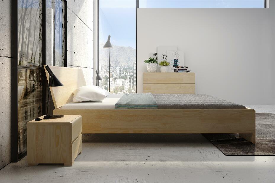 Manželská postel 200 cm Naturlig Galember Maxi ST (borovice) (s roštem a úl. prostorem)