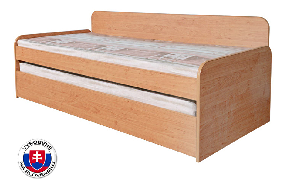Rozkládací postel 90 cm Nika Plus 2 (s rošty, bez matrací)