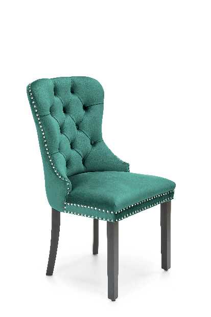 Jídelní židle Minety (smaragdová + černá)