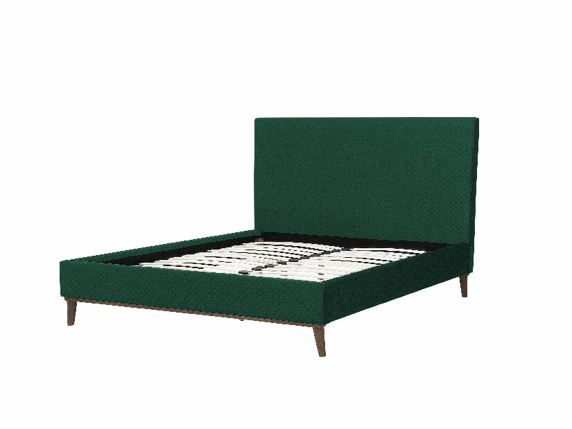 Manželská postel 160 cm BARON (s roštem) (zelená)