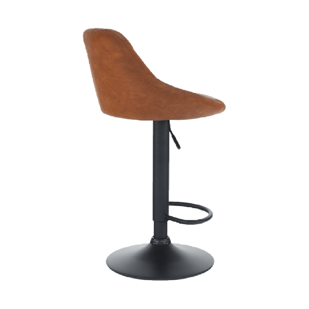 Barová židle Teken (koňaková + černá)