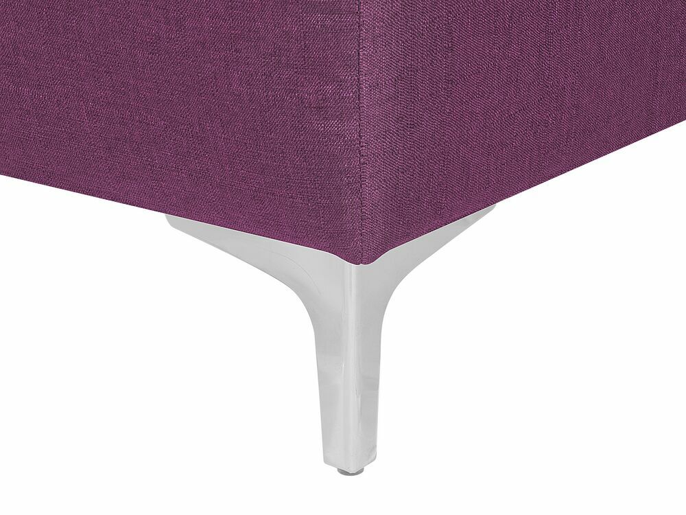 Rohová sedačka ve tvaru U Aberlady (purpurová) (s taburetem)