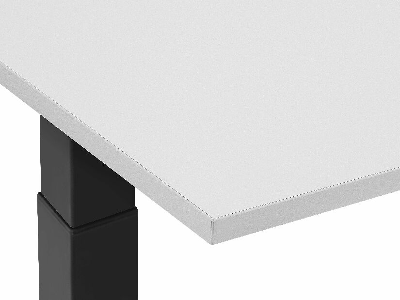 Psací stůl DESIRA II (180x80 cm) (šedá + černá) (manuálně nastavitelný)