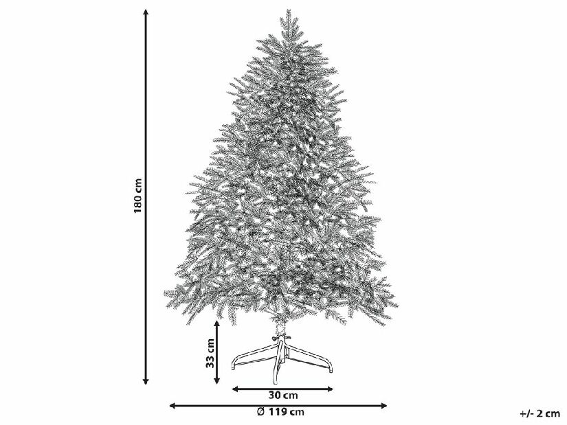 Vánoční stromek 180 cm Finnian (zelená)