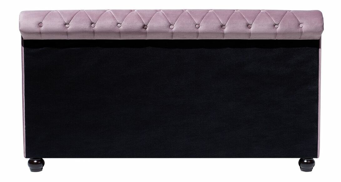 Manželská postel 180 cm ARCHON (s roštem) (růžová)
