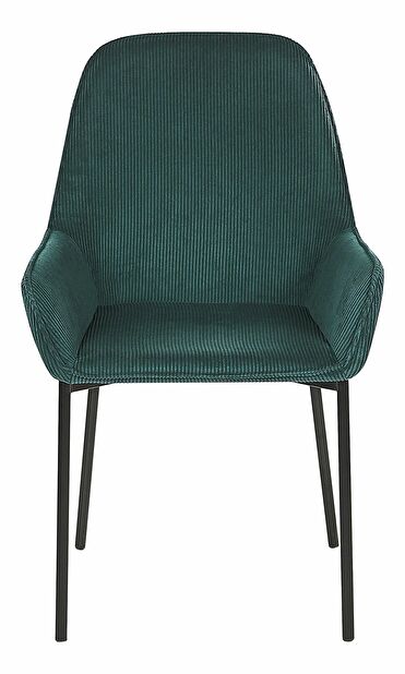 Set 2 ks. jídelních židlí LARNO (tmavě zelená)