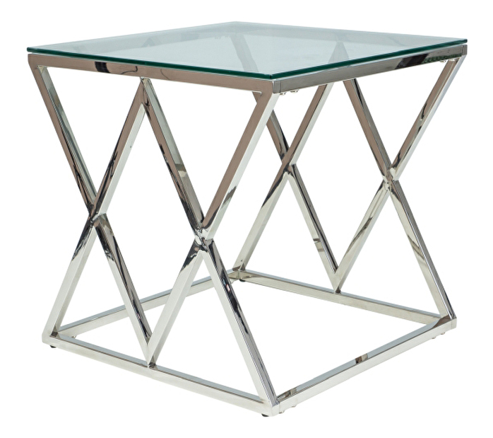 Konferenční stolek Zita (sklo + chromová)