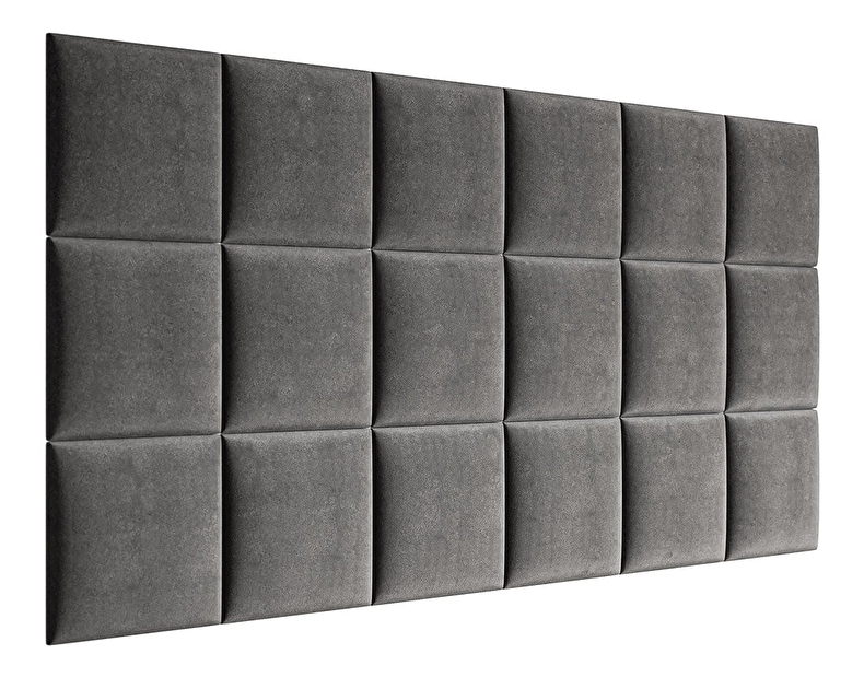 Set 5ks čalouněných panelů Pag 30x30 cm (šedá) *výprodej