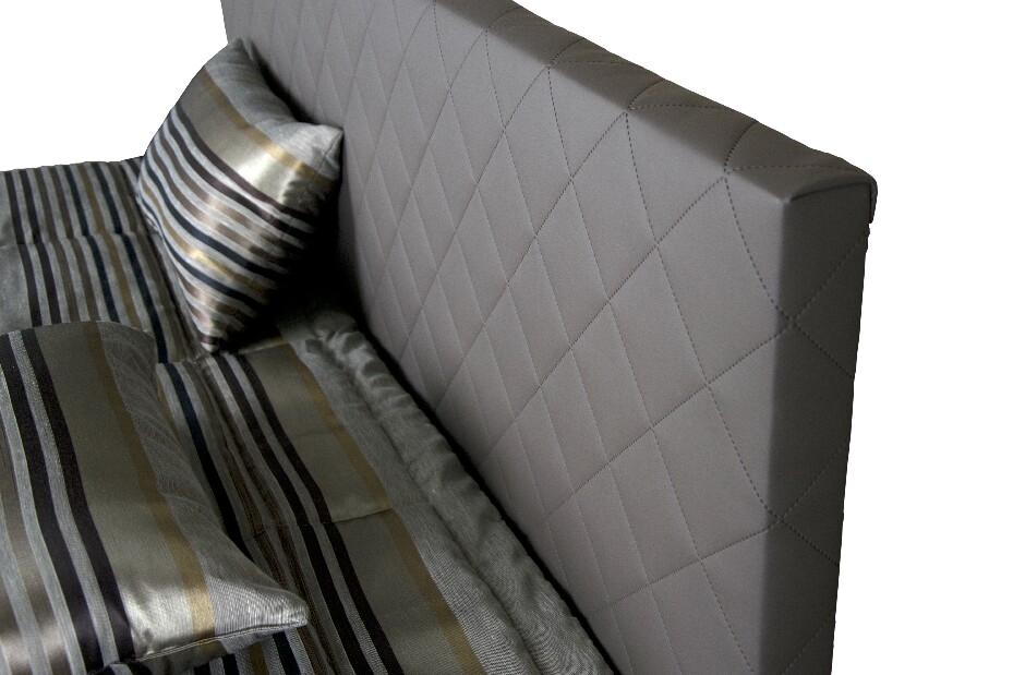 Manželská postel 180 cm Blanář Reflex (šedá) (s roštem a matrací IVANA)