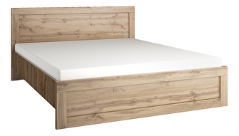 Manželská postel 160 cm Mirella (dub wotan) (s roštem)