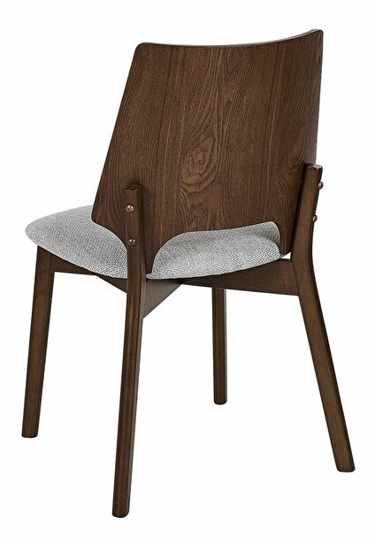 Set 2 ks jídelních židlí Abie (tmavé dřevo)