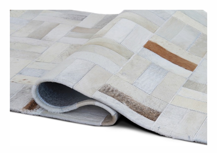 Kožený koberec TYP 01 (hovězí kůže + vzor patchwork)