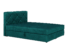Manželská postel  Boxspring 140x200 cm Karum (s roštem a matrací) (zelená)