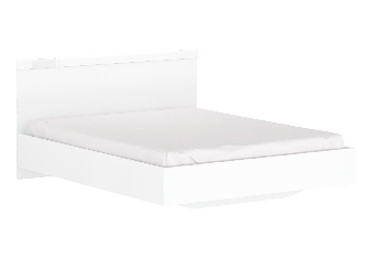 Manželská postel 160 cm Leona (bílá) (bez roštu a matrace)