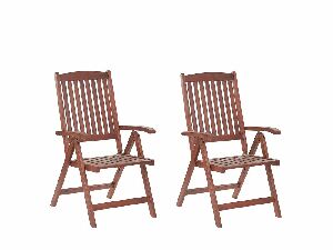 Set 2 ks. zahradních židlí TRATORIA (tmavě červená)