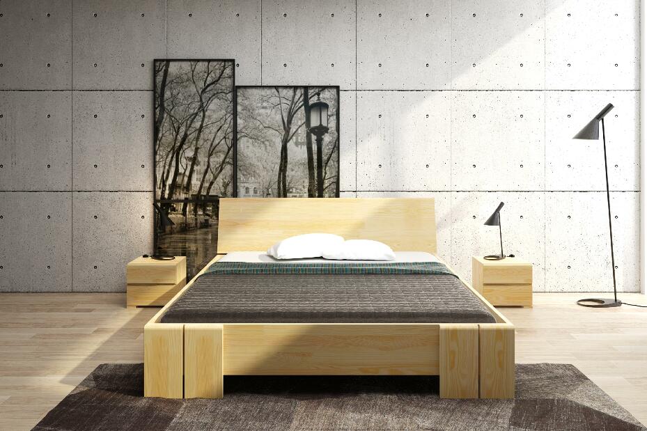 Manželská postel 200 cm Naturlig Galember Maxi ST (borovice) (s roštem a úl. prostorem)