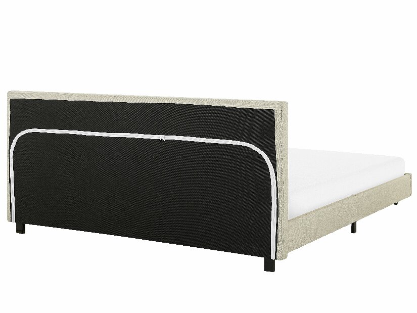 Manželská postel 180 cm ALVIA (s roštem) (béžová)
