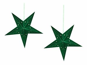 Set 2 ks závěsných hvězd 45 cm Monti (zelená)