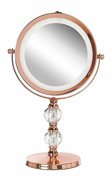 Makeup zrcadlo ø 18 cm Clair (růžovozlatá)