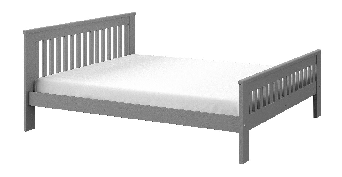 Manželská postel 160 cm Latrice (antracit)