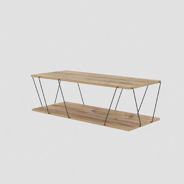 Konferenční stolek Liana (borovice + černá)