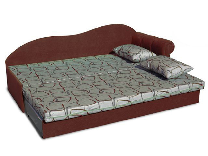 Jednolůžková postel (válenda) 70 cm Lane II (Cihlová 41 + Dodo 1008) (P)