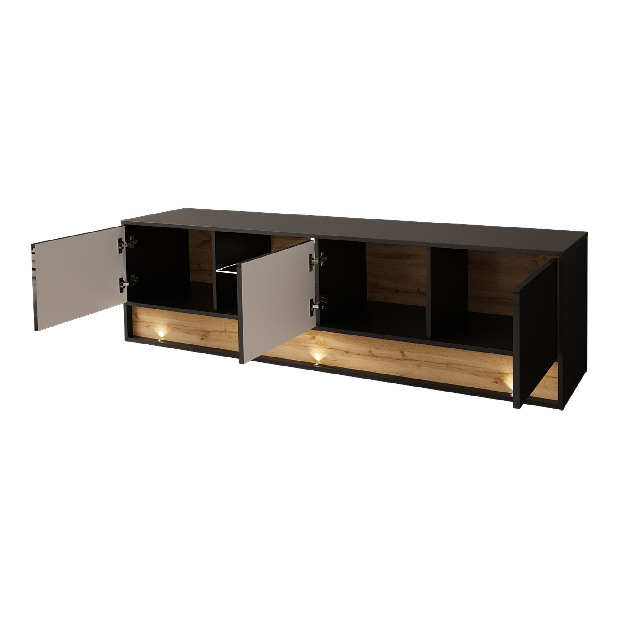 TV stolek/skříňka Gallina 180 (černá)
