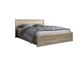Manželská postel 140 cm Jolene (dub sonoma) (s roštem)