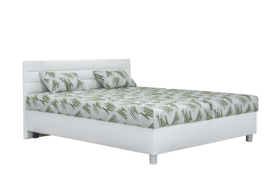 Manželská postel 160 cm Blanář Spa (bílá) (s rošty a matracemi Alena)