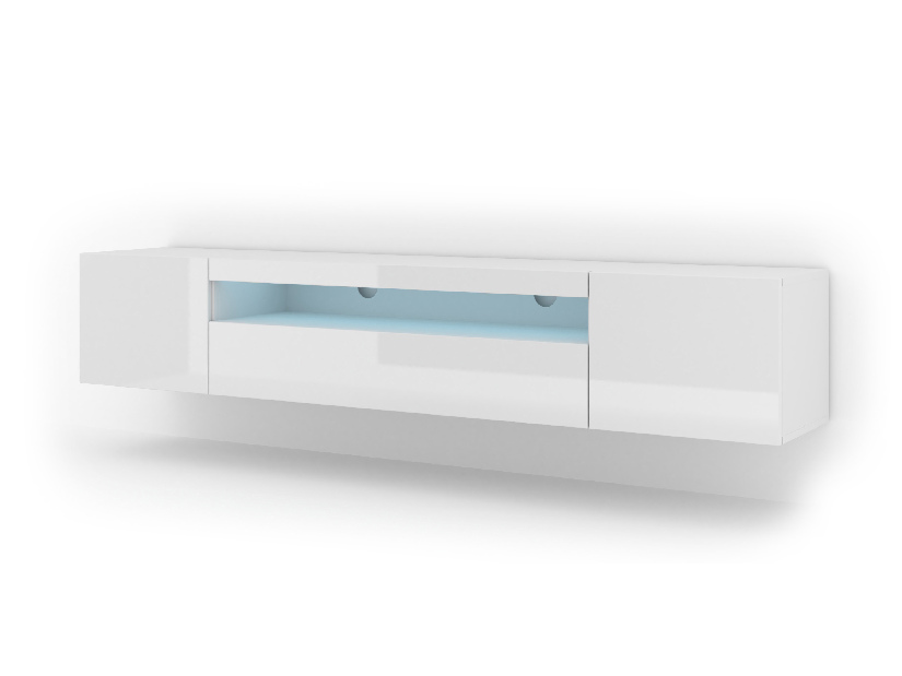 TV stolek/skříňka Aurora 200 (bílý lesk)