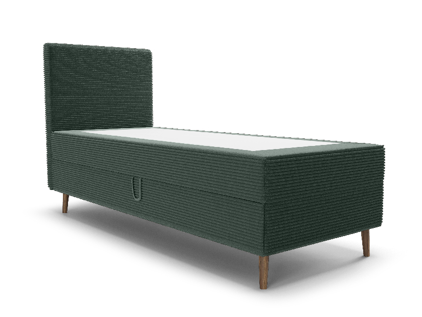 Jednolůžková postel 90 cm Napoli Bonell (zelená) (s roštem, bez úl. prostoru)
