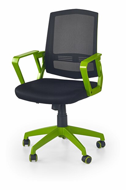 Kancelářská židle Ascot (černá + zelená)
