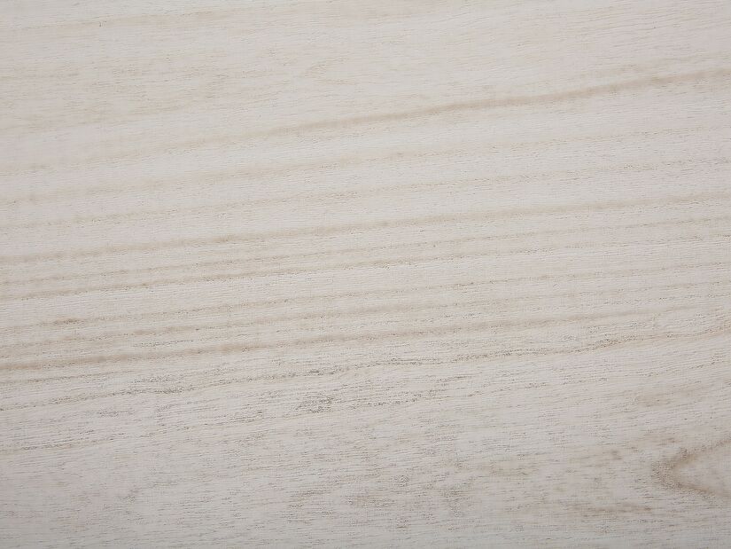 Noční stolek LASAR (bílá + světlé dřevo)