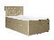 Manželská postel Boxspring 160 cm Ronda (zlatá) (s úložným prostorem)