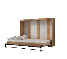 Sklapovací postel 140 Cassie (craft zlatý + černá matná) (horizontální)