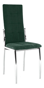 Jídelní židle Adore (smaragdová+ kov)