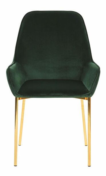 Set 2 ks. jídelních židlí LOVARA (zelená)
