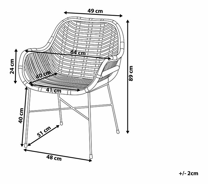 Jídelní židle Caron (pískově béžová)