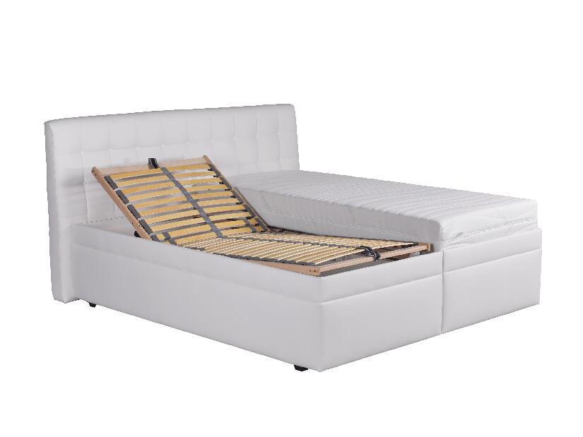 Manželská postel 160 cm Blanár Monaco (hnědá) (s roštem a matrací Ivana Plus)