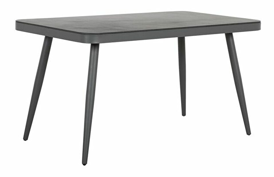 Zahradní stůl 140 cm LIPE (překližka) (šedá) (pro 6 osob)