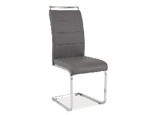 Jídelní židle Harold (šedá + chromová)