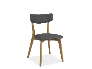 Jídelní židle Karel (šedá + dub)