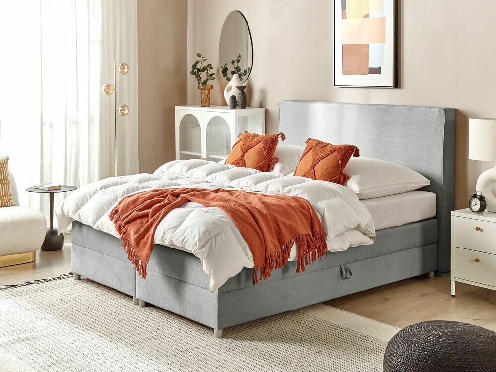 Manželská postel 160 cm Minza (béžová)